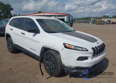 2014 Jeep Cherokee Sport z USA, uszkodzony, nr VIN 1C4PJMAB4EW317559